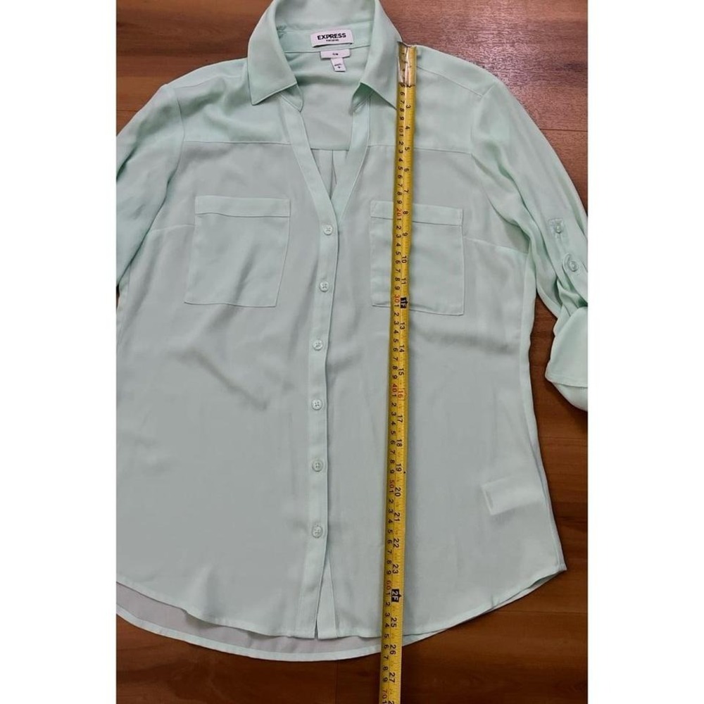 Express Portofini Slim Button Down Roll Sleeves B… - image 4